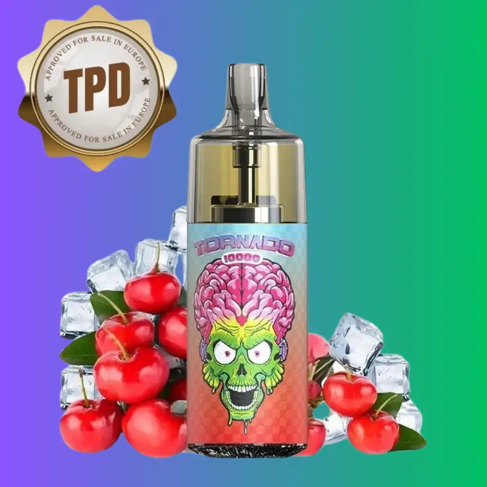 PUFF TORNADO 10000 | CHERRY ICE 20MG GOBAR