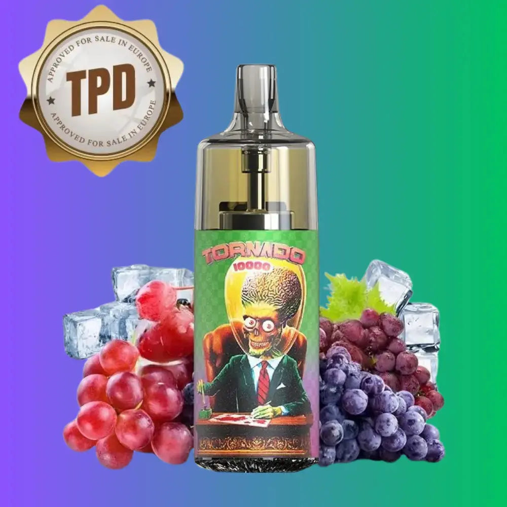 PUFF TORNADO 10000 | GRAPE ICE 20MG GOBAR