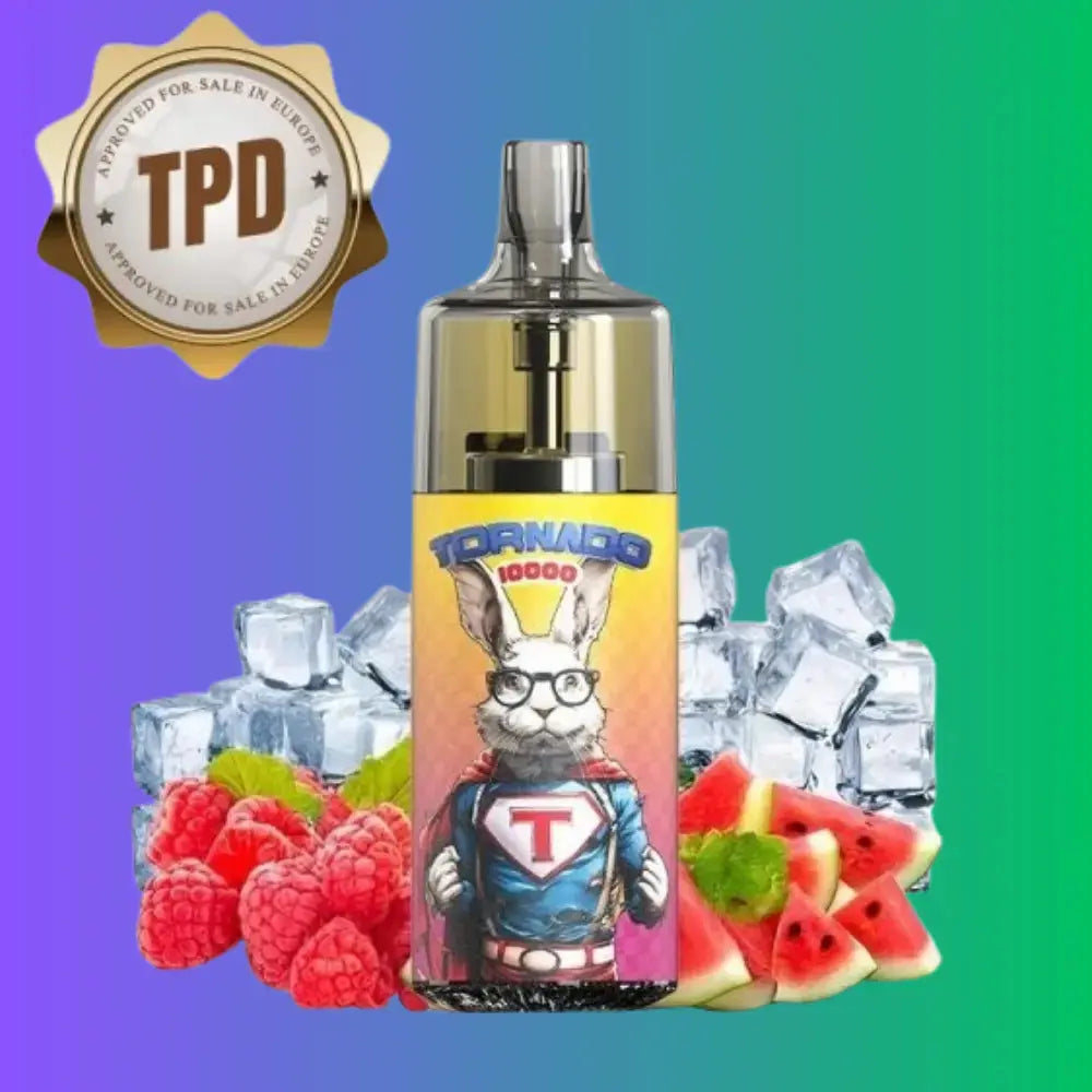 PUFF TORNADO 10000 | RASPBERRY WATERMELON ICE 20MG GOBAR